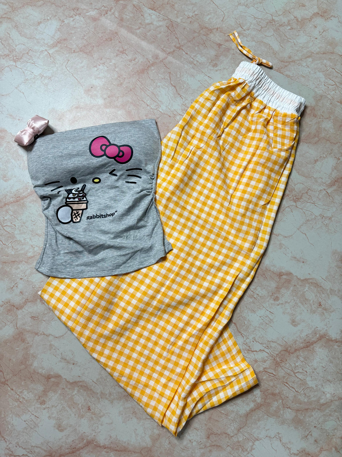 Tube Padded PJ Set Grey
