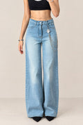 Light Blue Wide-Leg Jeans